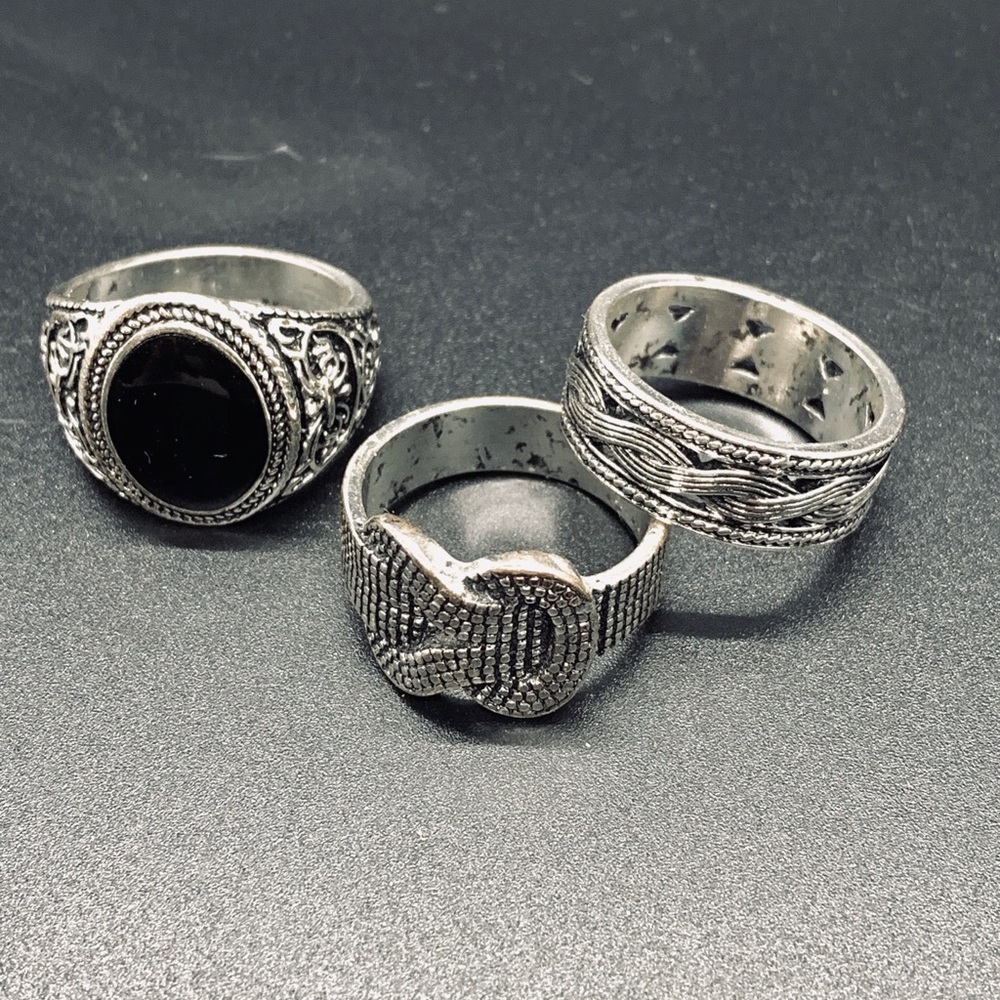 Set of 3 Fantasy Rings - Unisex